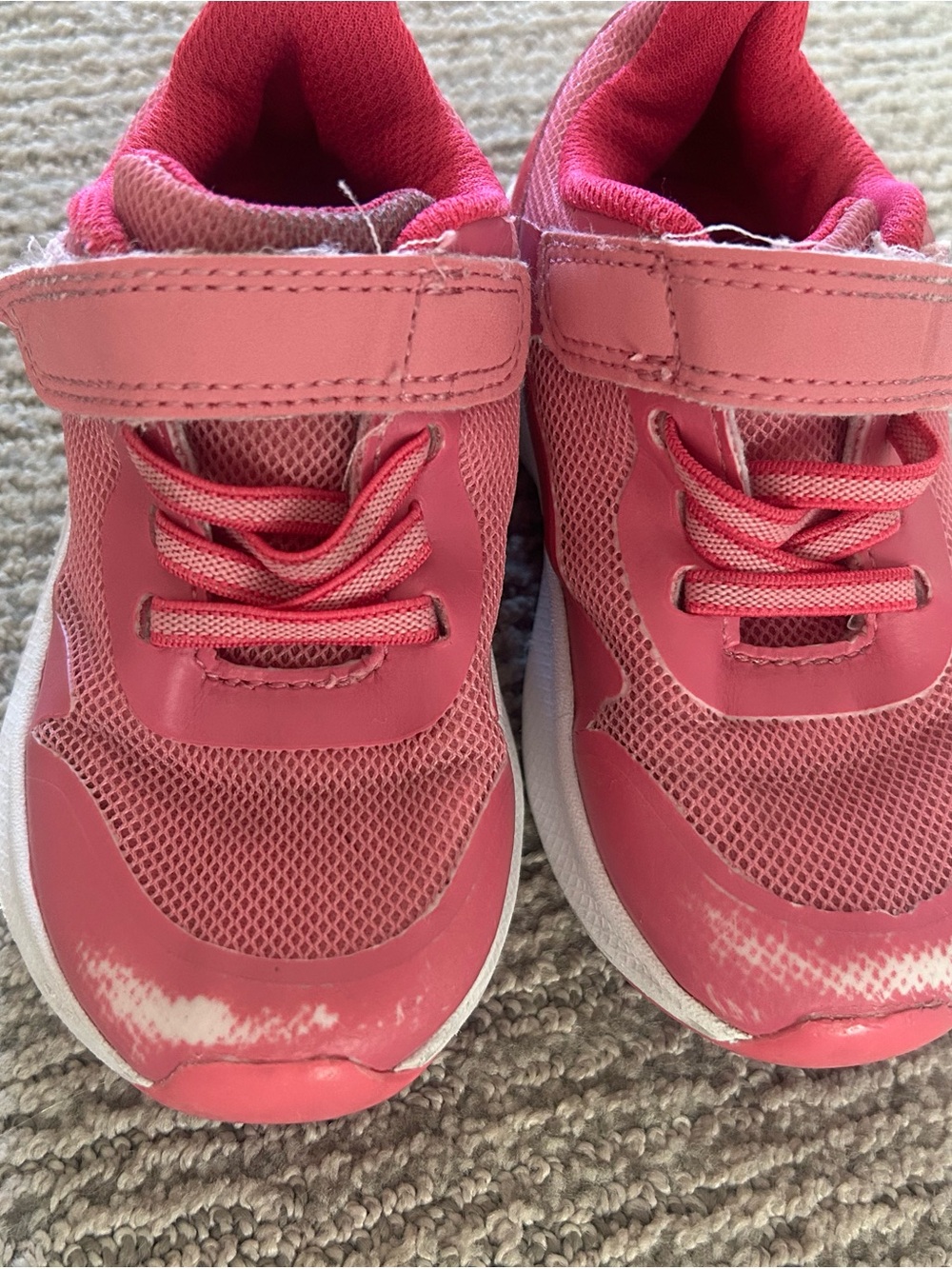 Kids Pink Active Sneakers with Velcro